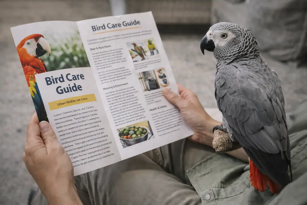 educating exotic bird owners with professional care guides