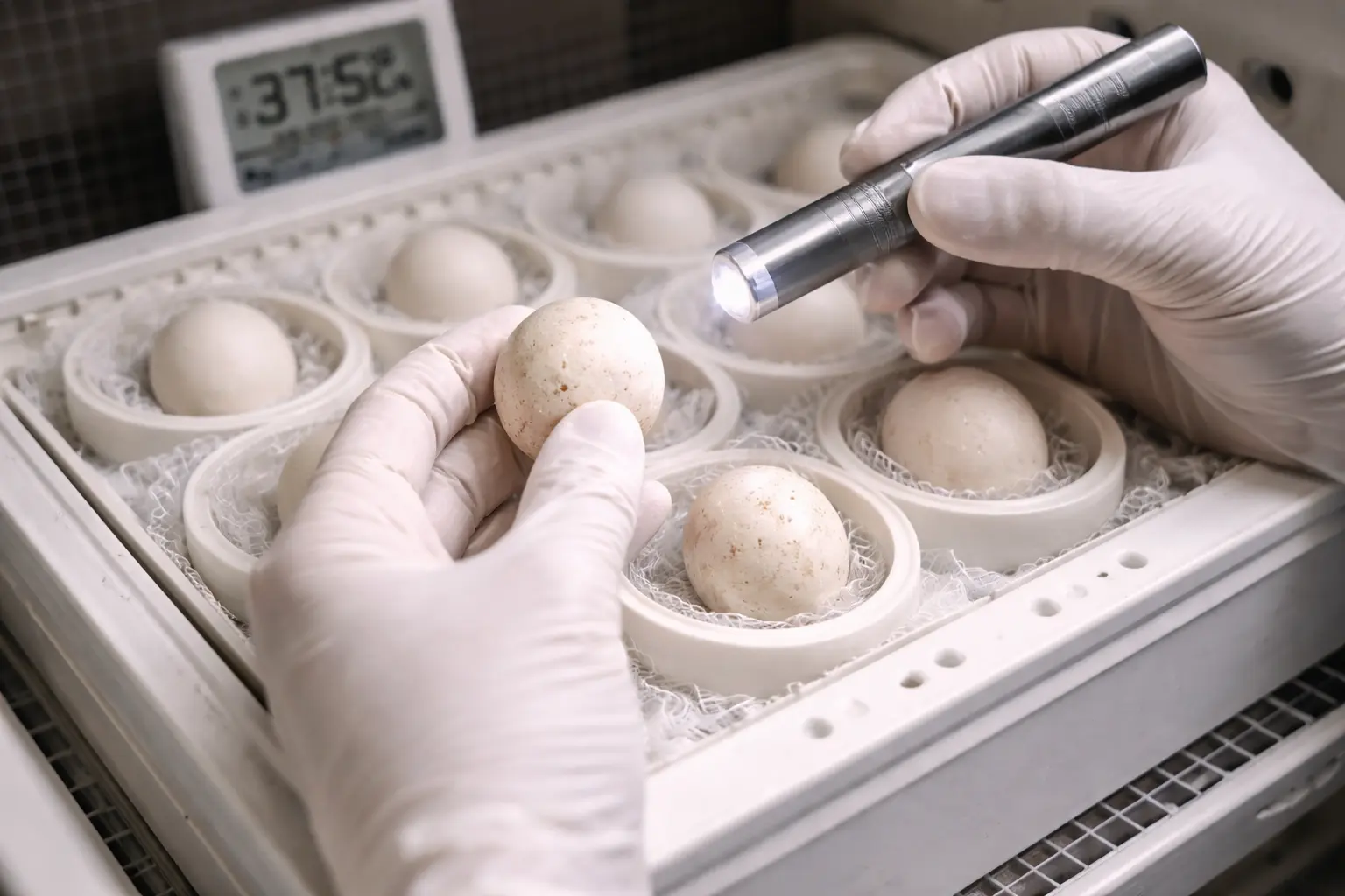 careful selection and hygienic handling of fertile parrot eggs