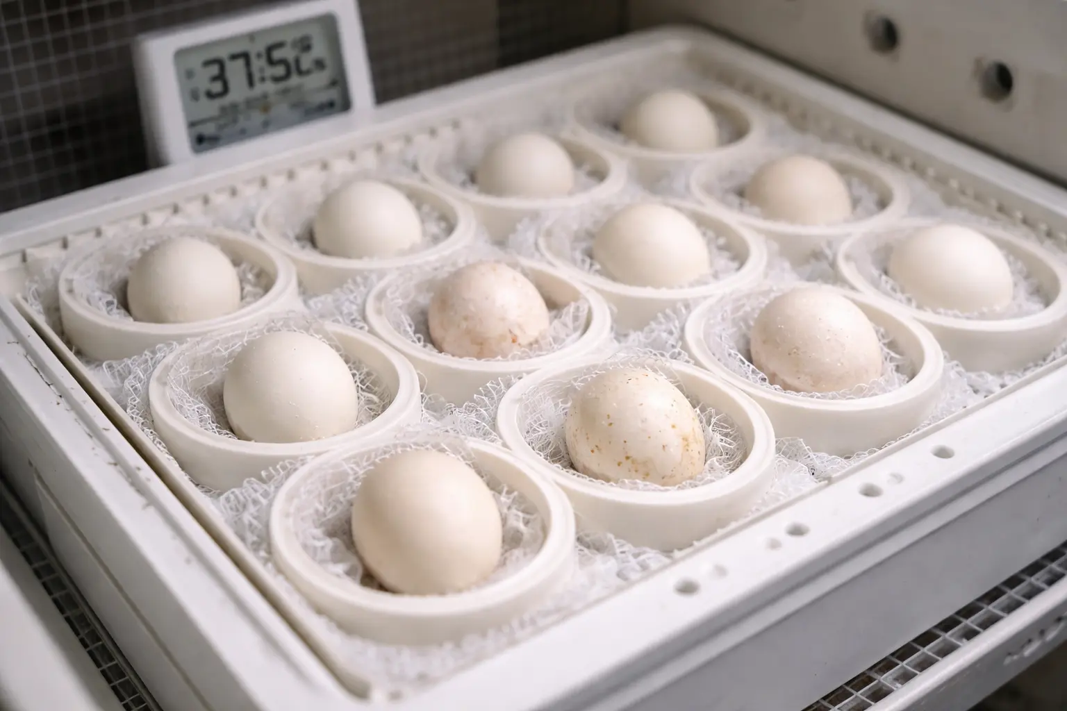 fertile parrot eggs prepared for professional incubation