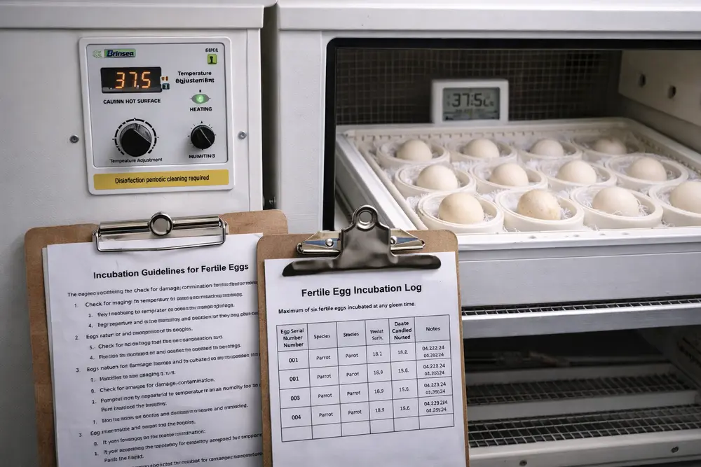 professional parrot egg incubation guidance and ethical breeding practices